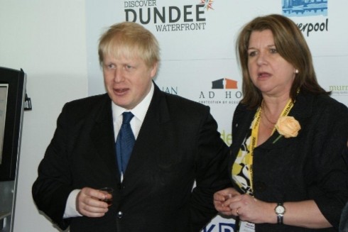 Jackie Sadek and Boris Johnson Jackie Sadek and Boris Johnson