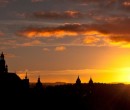 Glasgow at sunset