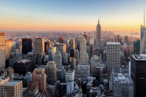 New York City. Manhattan downtown skyline. © Tomas Sereda/Getty Images