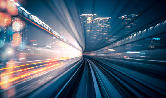 Speed - Train in Tokyo; future cities