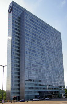The Dreischeibenhaus building