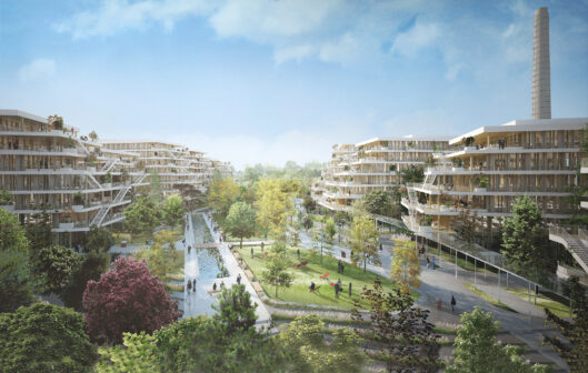 Arboretum: the new, 125,000 m2 timber office campus being developed in western Paris. ©Architects François Leclercq & Laisné Roussel/BNP Paribas Real Estate/WO2