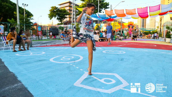 A children’s play area in Fortaleza, Brazil, one of the case-study cities in ‘Designing Streets for Kids’ ©NACTO-GDCI
